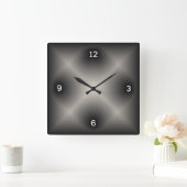 Matig grijs vierkante klok (Huis)