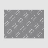 Matig Grijze Aangepast Gemerkte Berichten van de L Tissuepapier (Voorkant)