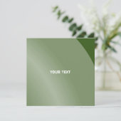 Matig Groen Monochroom Moderne Qr-code met grijze  Kaart (Staand voorkant)