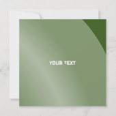 Matig Groen Monochroom Moderne Qr-code met grijze  Kaart (Voorkant)