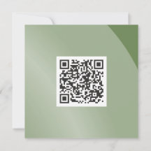 Matig Groen Monochroom Moderne Qr-code met grijze 