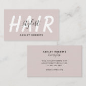 Matig haar stylist tan visitekaartje (Voorkant / Achterkant)