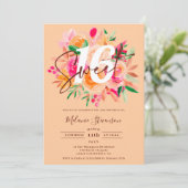 Matig herfst roze perzikkleurig floranje foto Swee Kaart (Staand voorkant)