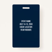 Matig informatiepagina voor blauwe vrijwilligers badge (Achterkant)