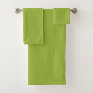   Matig kalkgroen (vaste kleur) geel- groen Bad Handdoek