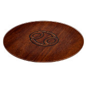 Matig kankerdier Onderteken op Mahogany Decor Snijplank (Hoek)