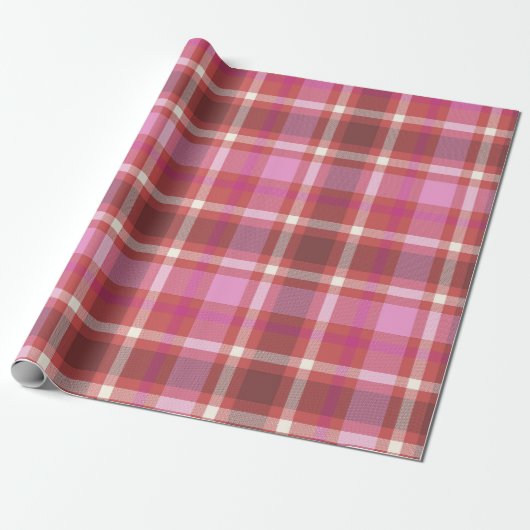  Matig kerstcadeautje met Tartan Gift Wrap Cadeaupapier (Uitgerold)