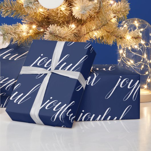 Matig kerstmooi blauw cadeaupapier (Feestdagen)