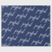 Matig kerstmooi blauw cadeaupapier (Vlak)