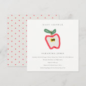 Matig Kinder met de hand getrokken Baby shower van Kaart (Voorkant / Achterkant)