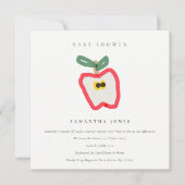 Matig Kinder met de hand getrokken Baby shower van Kaart (Voorkant)