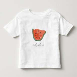 Matig Kinder met de hand getrokken rood-groene wat Shirts