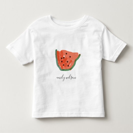 Matig Kinder met de hand getrokken rood-groene wat Shirts (Voorkant)