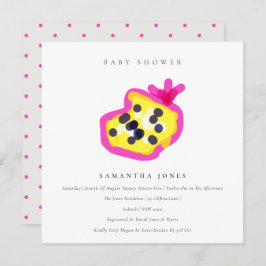 Matig Kinder met de hand uitgereikt Baby shower va Kaart