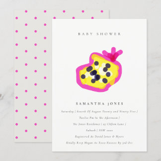 Matig Kinder met de hand uitgereikt Baby shower va Kaart
