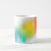 Matig kleurrijk Abstract Roze Blauw Paars Koffiemok (Center)