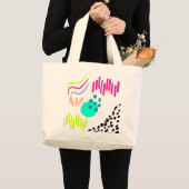 Matig kleurrijk grote tote bag (Voorkant (product))