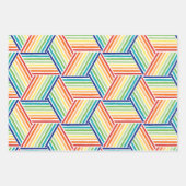 Matig kleurrijk regenboogpatroon inpakpapier vel (Voorkant 2)