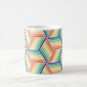 Matig kleurrijk regenboogpatroon koffiemok (Center)
