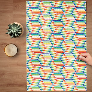 Matig kleurrijk regenboogpatroon moeilijk legpuzzel