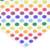 Matig kleurrijk regenboogpunthantpatroon korte tafelloper (Hoek)