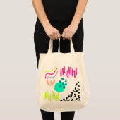 Matig kleurrijk tote bag (Voorkant (product))