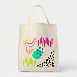 Matig kleurrijk tote bag