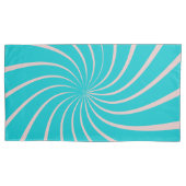 Matig, kleurrijke geometrische blauwe roze chic kussensloop (Voorkant)