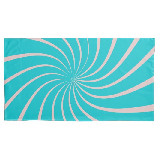 Matig, kleurrijke geometrische blauwe roze chic kussensloop (Voorkant)