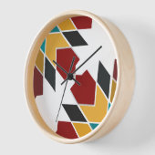 Matig kleurrijke marokkaanse tegels wandklok (Hoek)