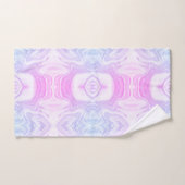 Matig kookstel roze paarse marmer bad handdoek (Handdoek)