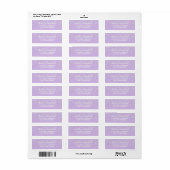 Matig lavender glitter ombre paars Sweet 16 Etiket (Full Sheet)