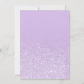 Matig lavender glitter ombre paars Sweet 16 Kaart (Achterkant)