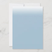 Matig licht Dusty Blue Sweet 16 Kaart (Achterkant)