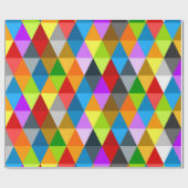 Matig licht kleurig driehoekspatroon cadeaupapier (Vlak)