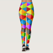 Matig licht kleurig driehoekspatroon leggings (Achterkant)
