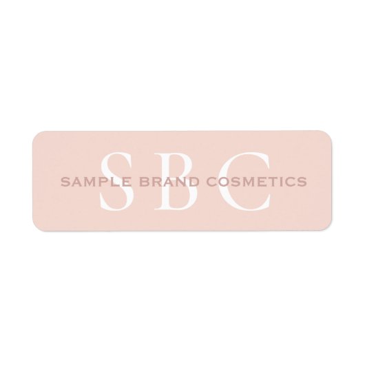 Matig licht Roos Roze Chic Cosmetics Brand Etiket (Voorkant)