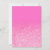 Matig licht roze glitter ombre Sweet 16 Kaart (Achterkant)