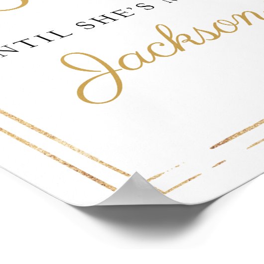 Matig lichtroze florale goudaftelbord poster (Hoek)