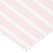 Matig lichtroze strepen patroon schattige kiek korte tafelloper (Hoek)