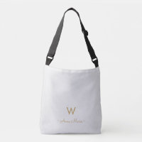 Matig Light Grey Gold Script Monogram