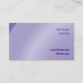 Matig Lila Modern Neat Shaded Visitekaartje (Achterkant)