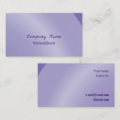 Matig Lila Modern Neat Shaded Visitekaartje (Voorkant / Achterkant)
