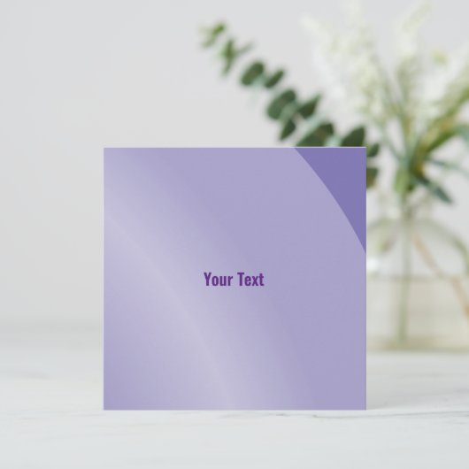 Matig Lila Modern Shaded Qr-code Kaart (Staand voorkant)