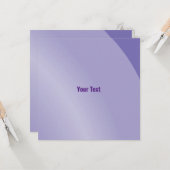 Matig Lila Modern Shaded Qr-code Kaart (Voorkant / Achterkant in situ)