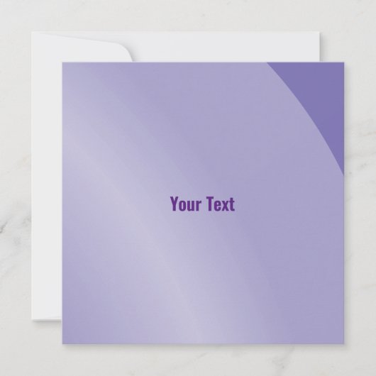 Matig Lila Modern Shaded Qr-code Kaart (Voorkant)