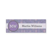 Matig Lila Paars monogram patroonplaat