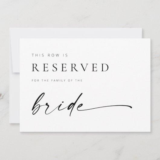 Matig logo-bord met gereserveerde zitplaats (Voorkant)