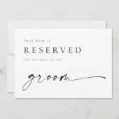 Matig logo-bord met gereserveerde zitplaats (Voorkant)