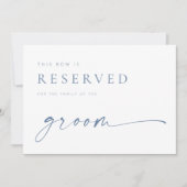 Matig logo-bord met gereserveerde zitplaats | Blau (Voorkant)